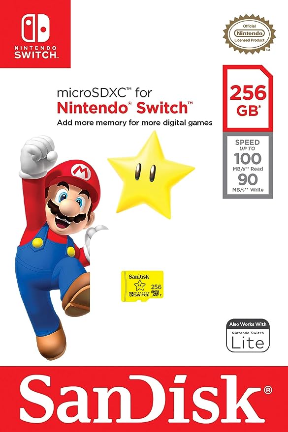 MICRO SD 256 GB NINTENDO SUPER MARIO