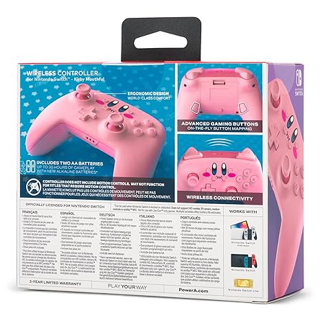 CONTROL INALAMBRICO NINTENDO SWITCH KIRBY
