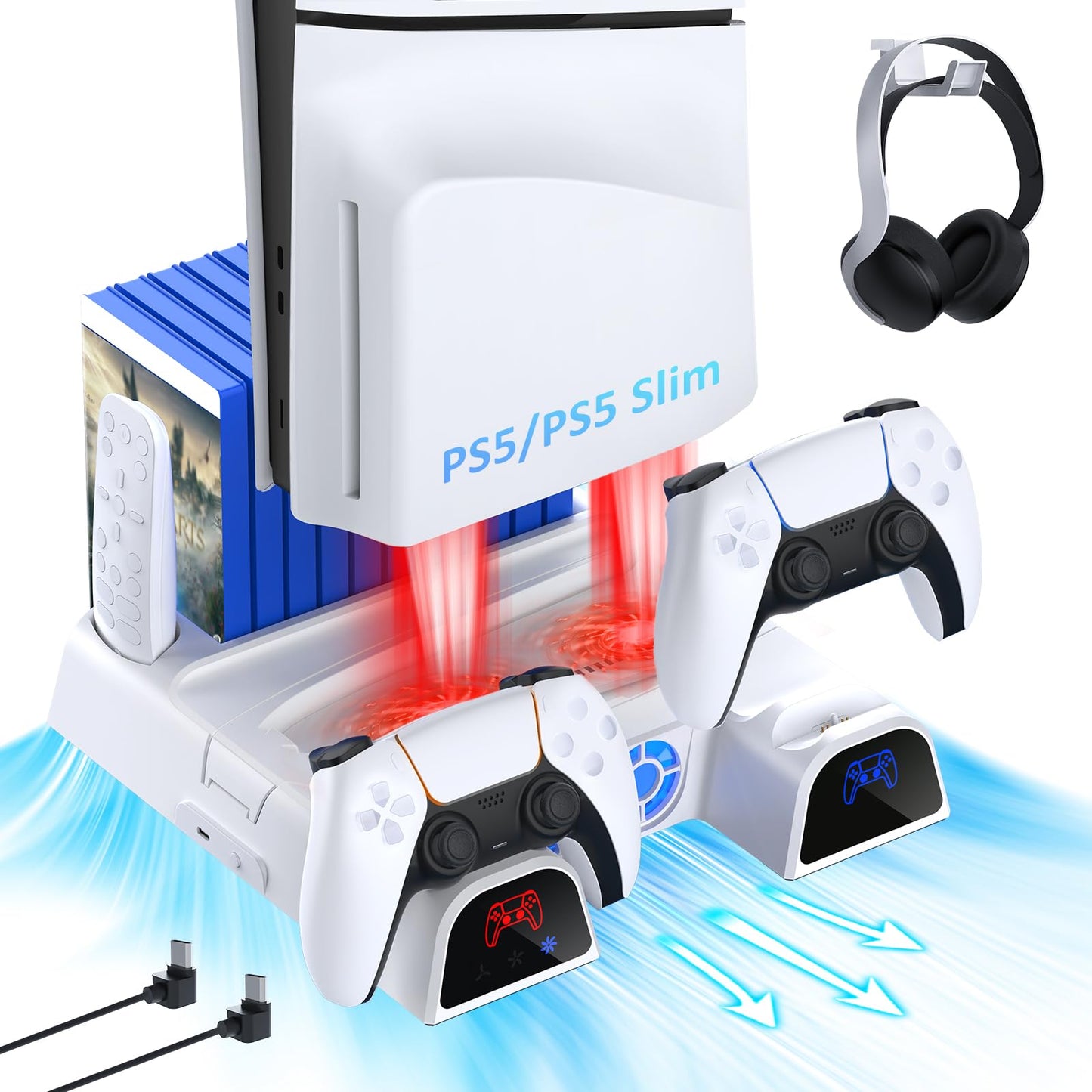 BASE - COOLING STAND WITH CONTROLLER CHARGER / PS5