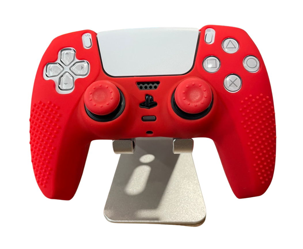PLAYSTATION 5:ACCSESORIOS PS5:COVER - CONTROL PS5 SILICONA  ROJO/ PS5
