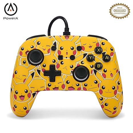 CONTROL DE CABLE NINTENDO SWITCH PIKACHU MOODS