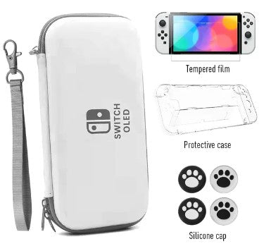 COMBO ESTUCHE BLANCO OLED , CASE VIDRIO TEMPLADO