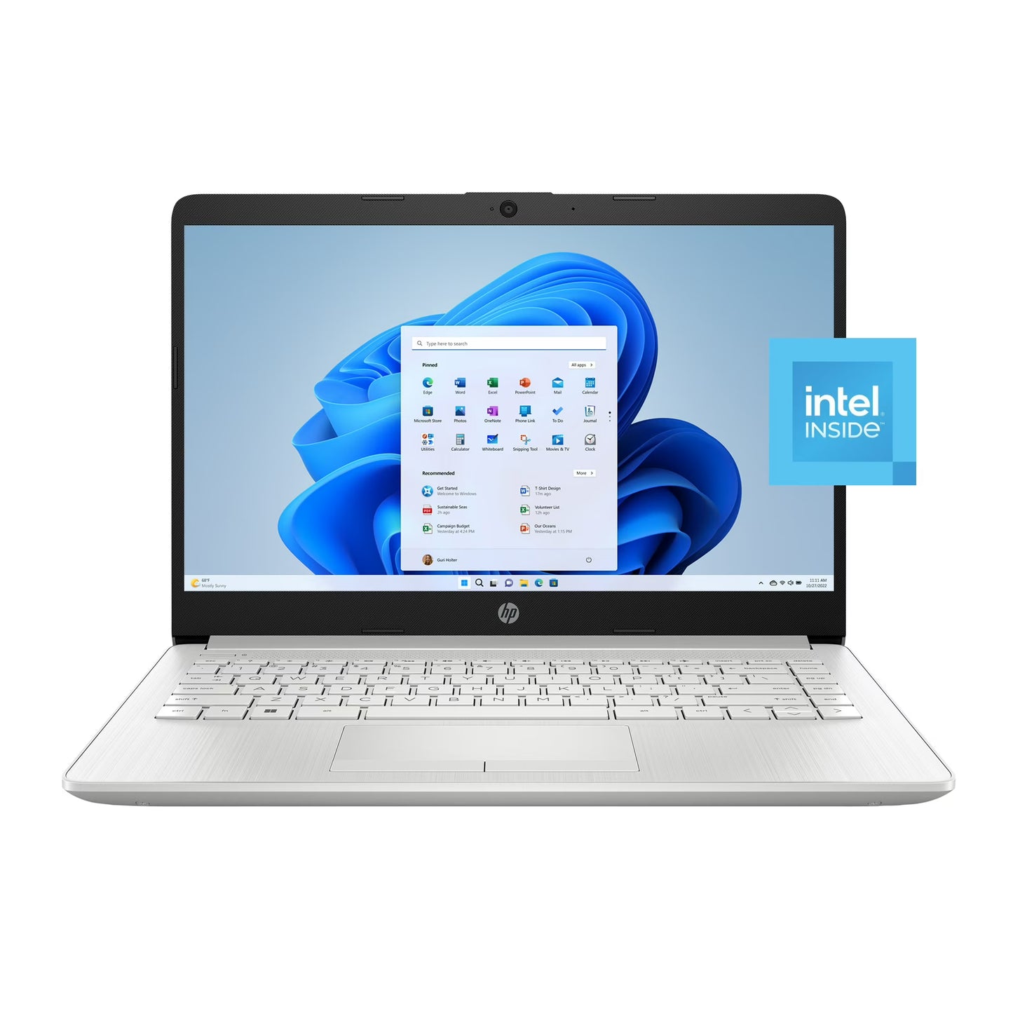 HP Laptop HD de 14", Intel Celeron N4120, 64GB eMMC, Windows 11 Home en Modo S