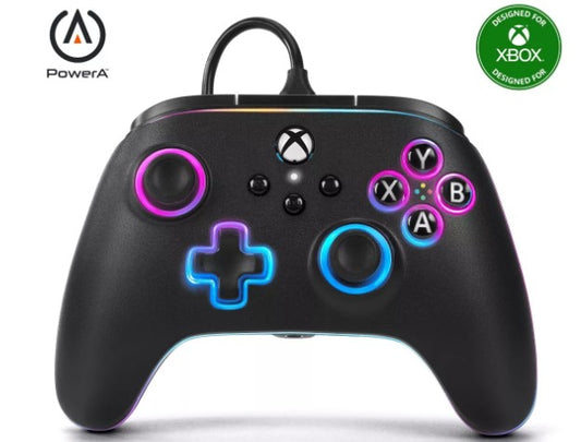 Control Xbox cable Series X|S con Lumectra, color negro