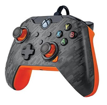 CONTROL XBOX PDP ATOMIC CARBON (NEGRO,NARANJA Y ROJO)