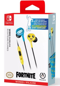 Auriculares Fortnite Peely con cable PowerA para Nintendo Switch