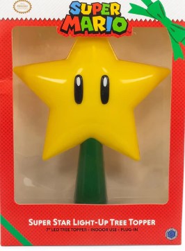 LUZ DE ESTRELLA DE SUPER MARIO BROS. ADORNO NAVIDEÑO